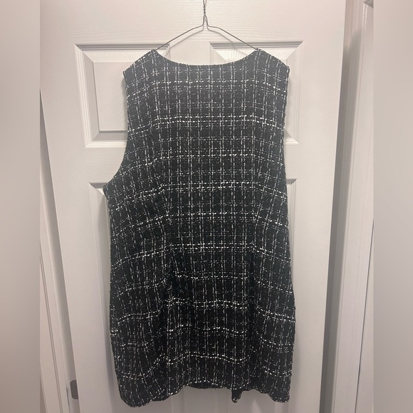 NWT Joe Fresh sleeveless tweed double breasted dress - Picture 6 of 9